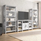 Großer TV-Ständer im Landhausstil mit 2 Bücherregalen