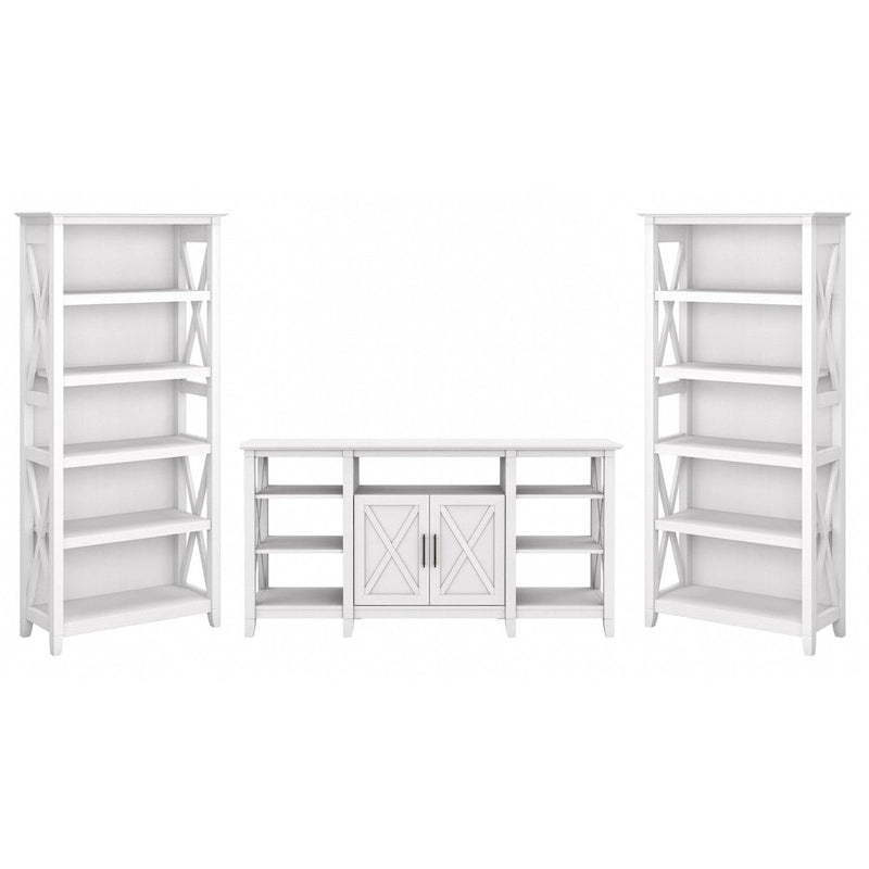Großer TV-Ständer im Landhausstil mit 2 Bücherregalen