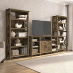 Großer TV-Ständer im Landhausstil mit 2 Bücherregalen