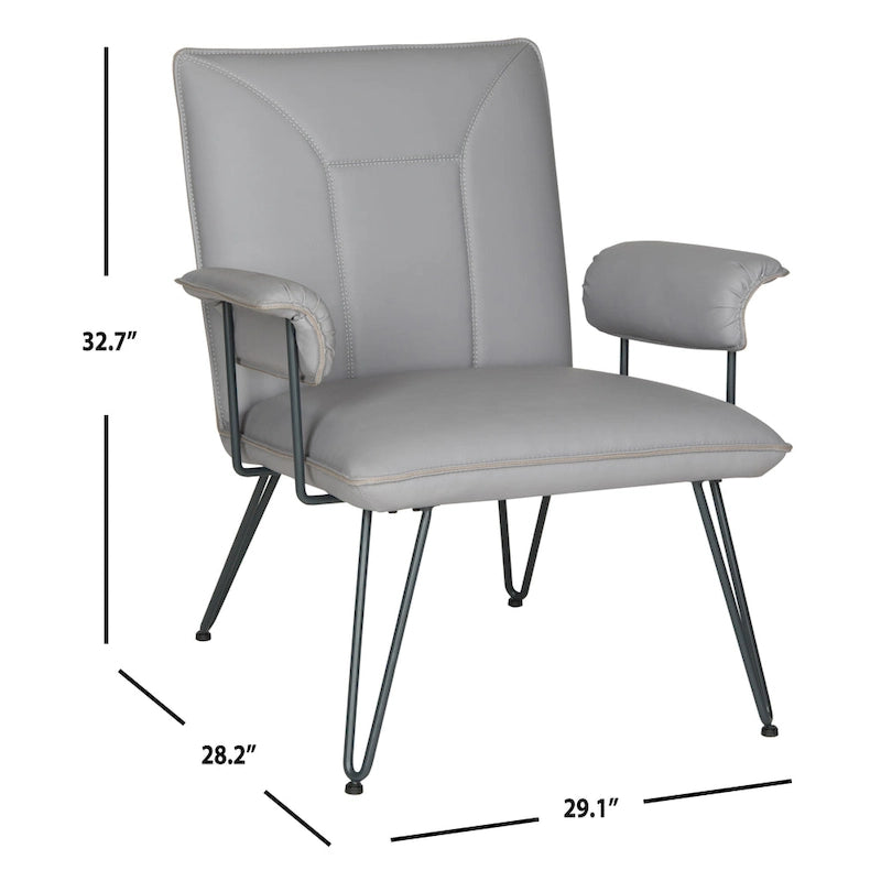 Mid-Century Modern Sessel Grau - 74B x 71T x 84H cm