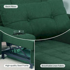 Futon-Sesselbett, umwandelbarer Sessel, 3-in-1, ausziehbarer Schlafzimmersessel für das Wohnzimmer