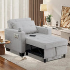 Futon-Sesselbett, umwandelbarer Sessel, 3-in-1, ausziehbarer Schlafzimmersessel für das Wohnzimmer