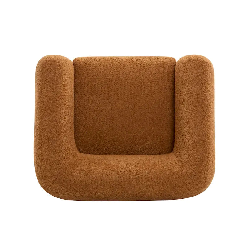Moderner Clubsessel mit Bouclé-Bezug