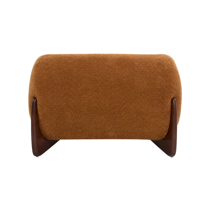 Moderner Clubsessel mit Bouclé-Bezug