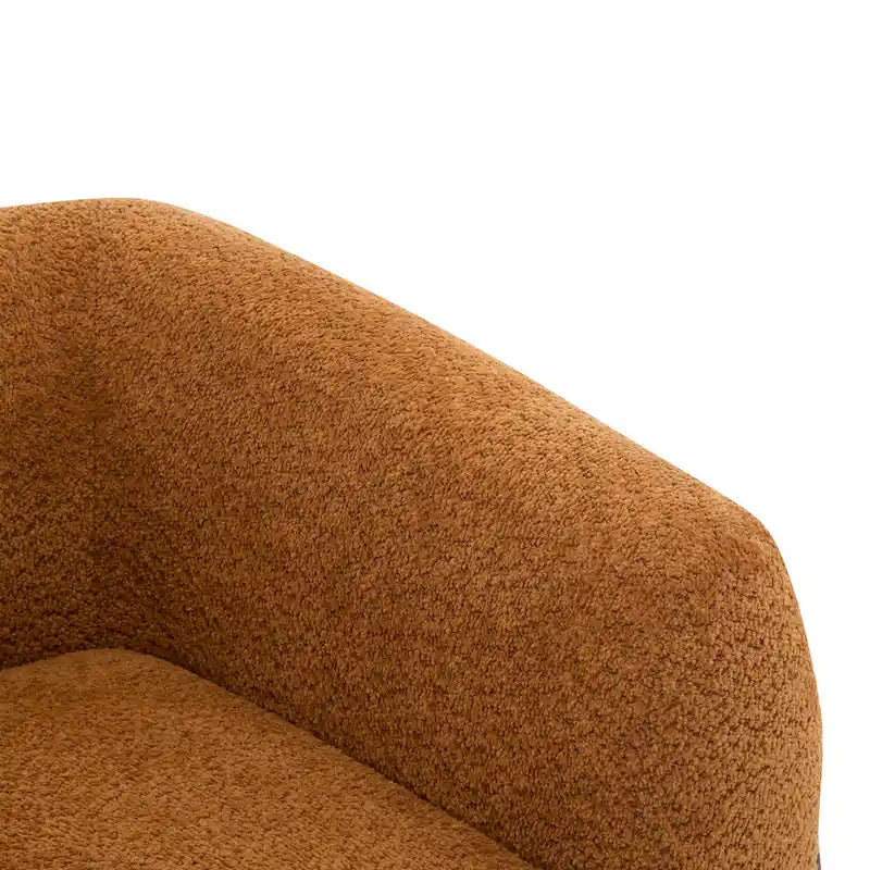 Moderner Clubsessel mit Bouclé-Bezug