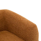 Moderner Clubsessel mit Bouclé-Bezug