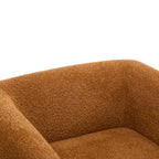 Moderner Clubsessel mit Bouclé-Bezug