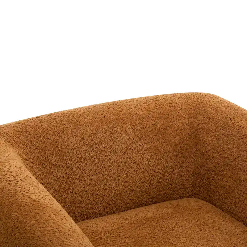 Moderner Clubsessel mit Bouclé-Bezug