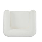 Moderner Clubsessel mit Bouclé-Bezug