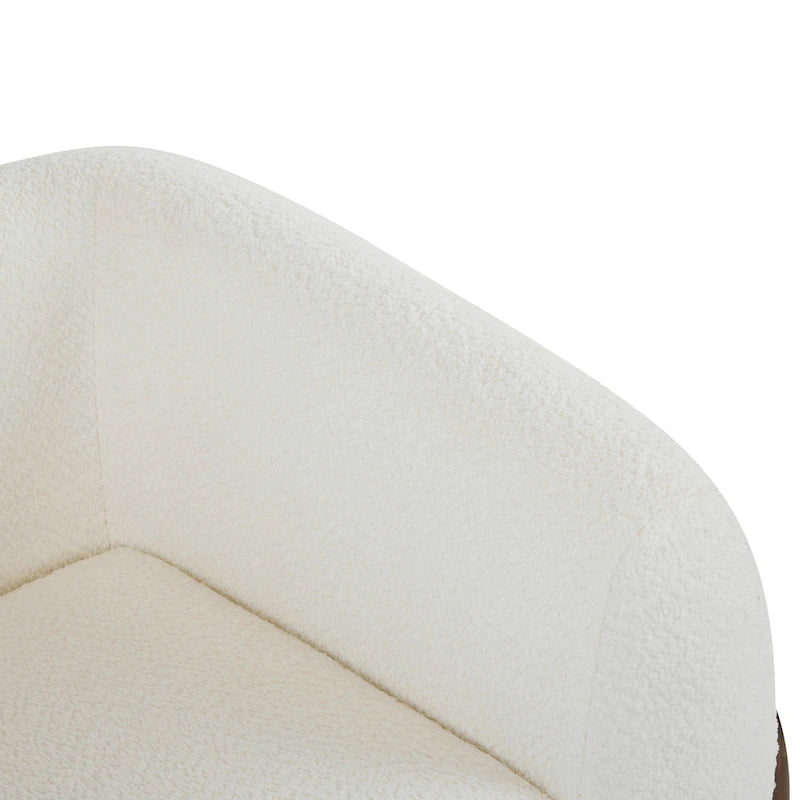 Moderner Clubsessel mit Bouclé-Bezug