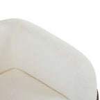 Moderner Clubsessel mit Bouclé-Bezug