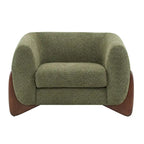 Moderner Clubsessel mit Bouclé-Bezug