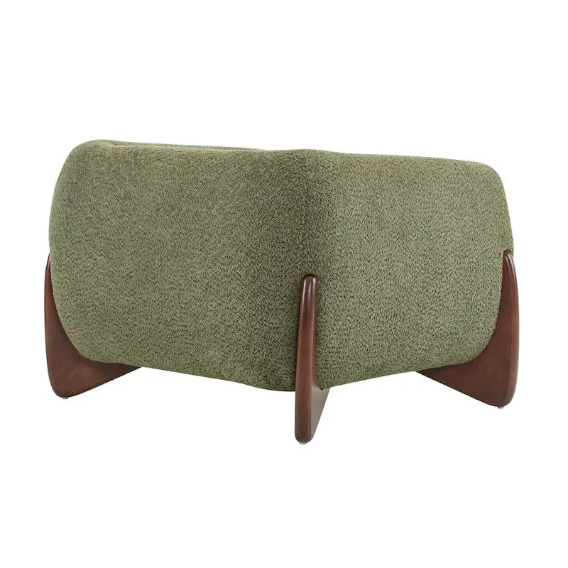 Moderner Clubsessel mit Bouclé-Bezug