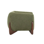 Moderner Clubsessel mit Bouclé-Bezug