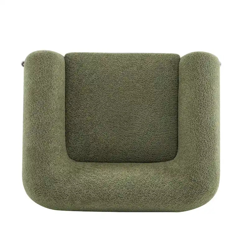 Moderner Clubsessel mit Bouclé-Bezug