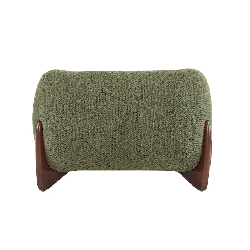 Moderner Clubsessel mit Bouclé-Bezug