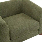 Moderner Clubsessel mit Bouclé-Bezug