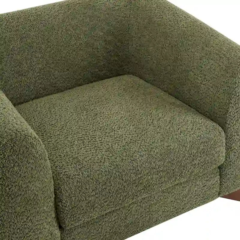 Moderner Clubsessel mit Bouclé-Bezug