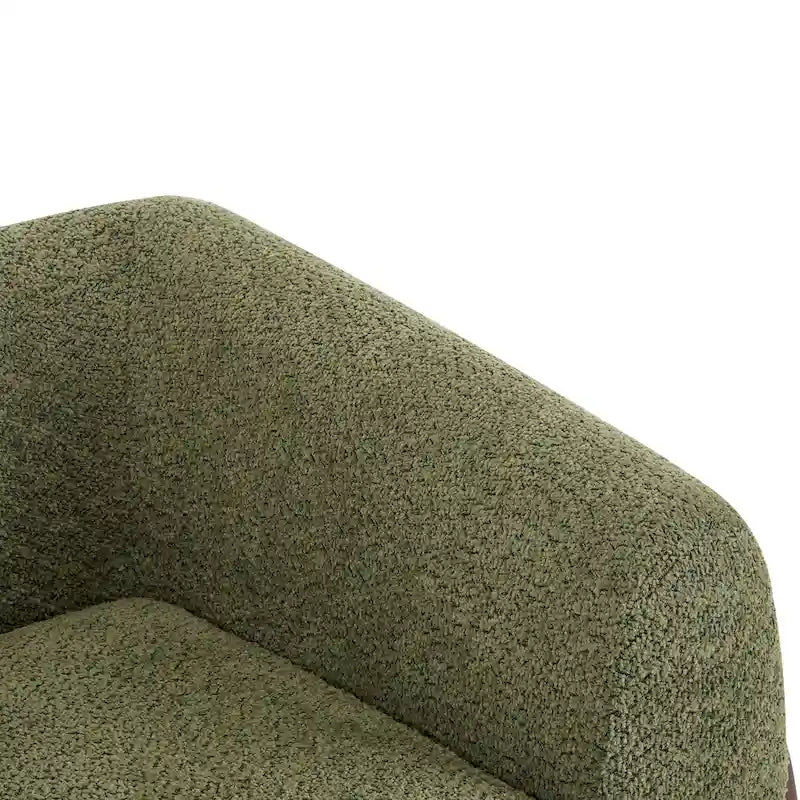 Moderner Clubsessel mit Bouclé-Bezug