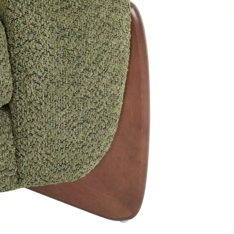 Moderner Clubsessel mit Bouclé-Bezug