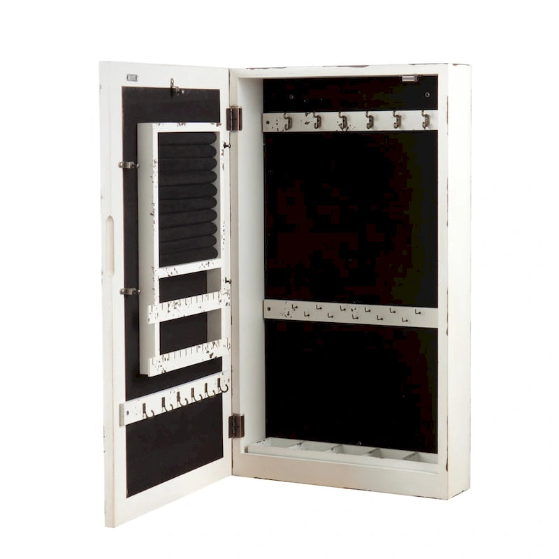 Wandmontierter Spiegelschrank für Schmuck – 30 H x 17 B x 5.25 T