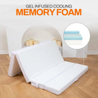 4-fach klappbares Schlafsofa mit 1 Gel-Memory-Schaum