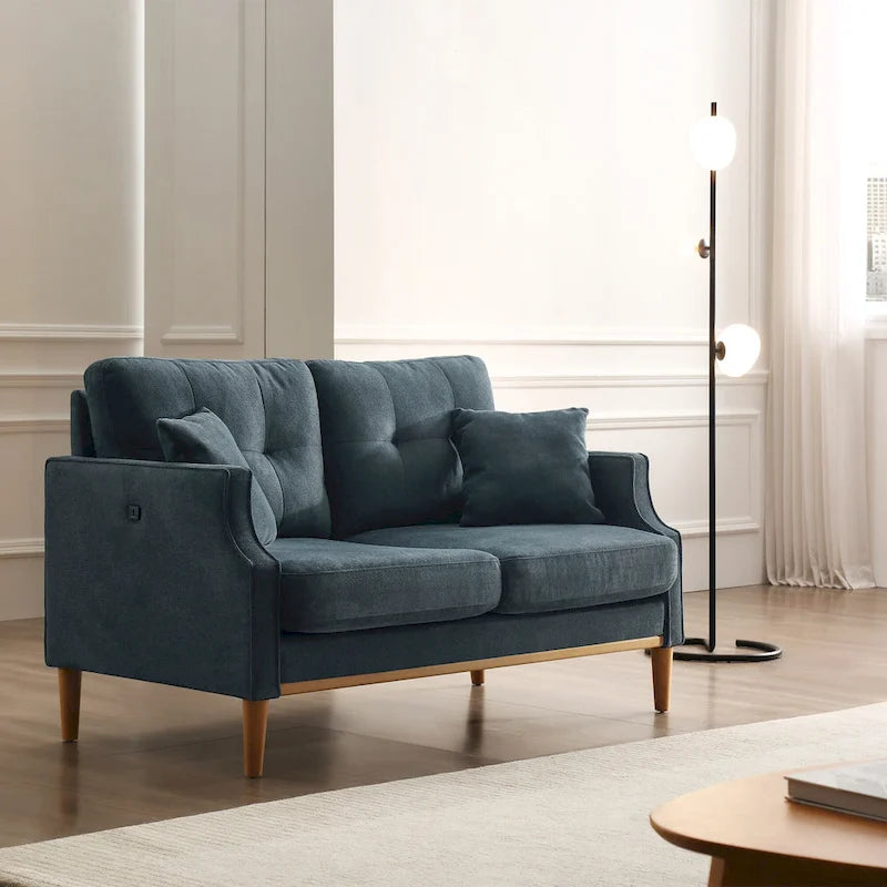 Zweisitzer-Sofa mit wasserdichtem Stoff, USB-Ladefunktion