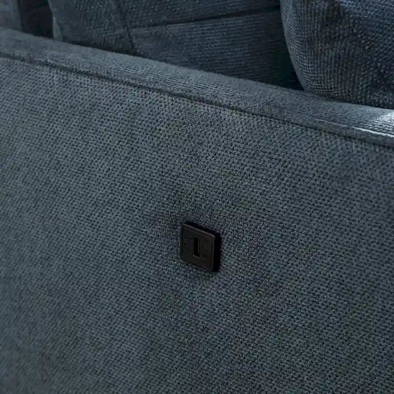 Zweisitzer-Sofa mit wasserdichtem Stoff, USB-Ladefunktion