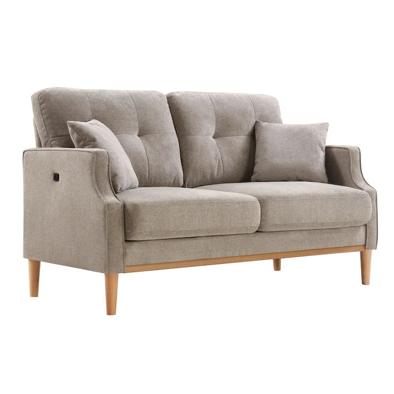 Zweisitzer-Sofa mit wasserdichtem Stoff, USB-Ladefunktion