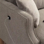 Zweisitzer-Sofa mit wasserdichtem Stoff, USB-Ladefunktion