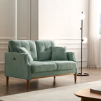 Zweisitzer-Sofa mit wasserdichtem Stoff, USB-Ladefunktion