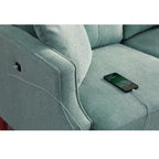 Zweisitzer-Sofa mit wasserdichtem Stoff, USB-Ladefunktion