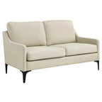 Gepolstertes Stoff-Loveseat