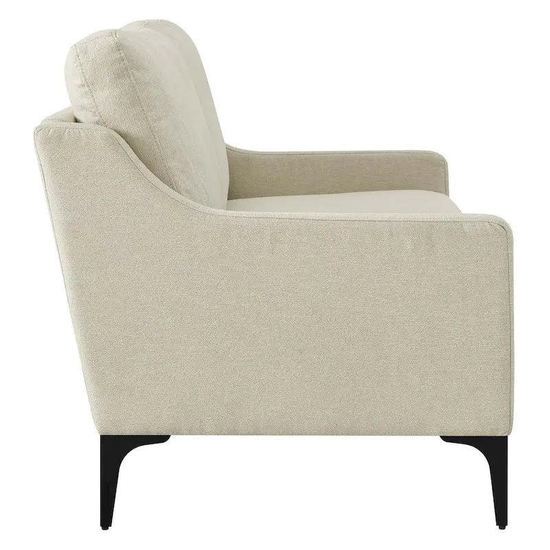 Gepolstertes Stoff-Loveseat