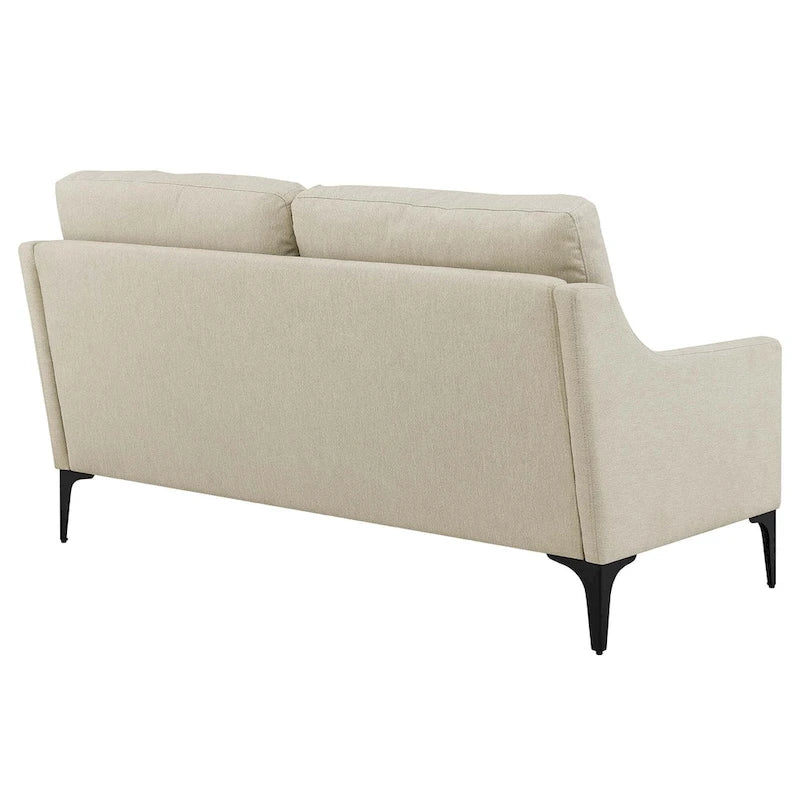 Gepolstertes Stoff-Loveseat
