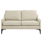 Gepolstertes Stoff-Loveseat