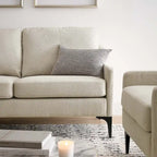 Gepolstertes Stoff-Loveseat
