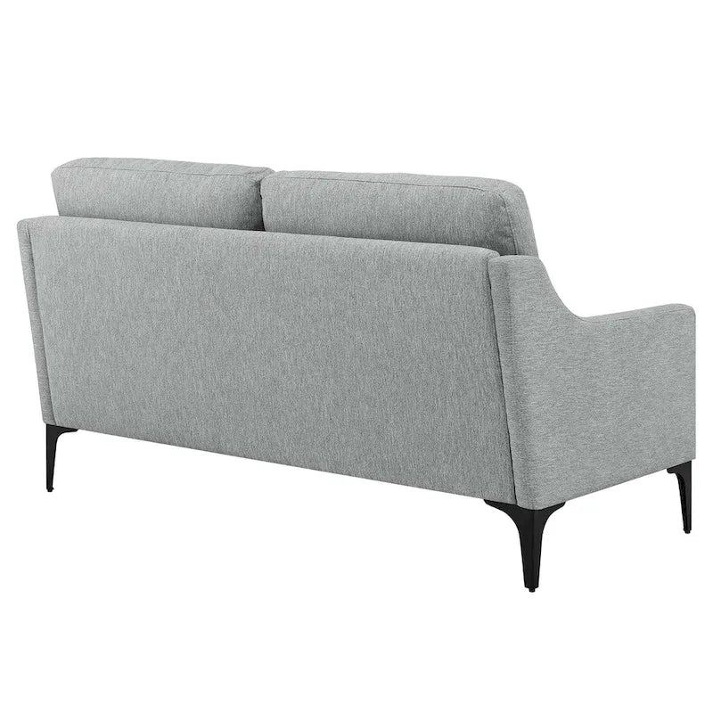 Gepolstertes Stoff-Loveseat