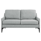 Gepolstertes Stoff-Loveseat