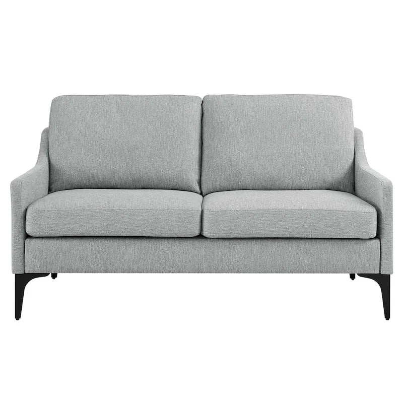 Gepolstertes Stoff-Loveseat
