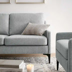 Gepolstertes Stoff-Loveseat