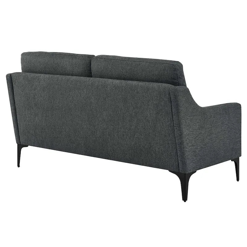 Gepolstertes Stoff-Loveseat