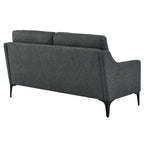 Gepolstertes Stoff-Loveseat