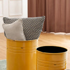 2er-Set 48 cm hoher Beistelltisch-Aufbewahrungshocker im Landhausstil