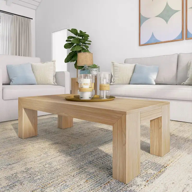 Moderner rechteckiger Couchtisch – 48 x 24