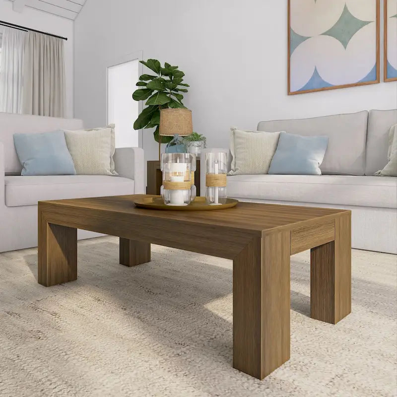 Moderner rechteckiger Couchtisch – 48 x 24