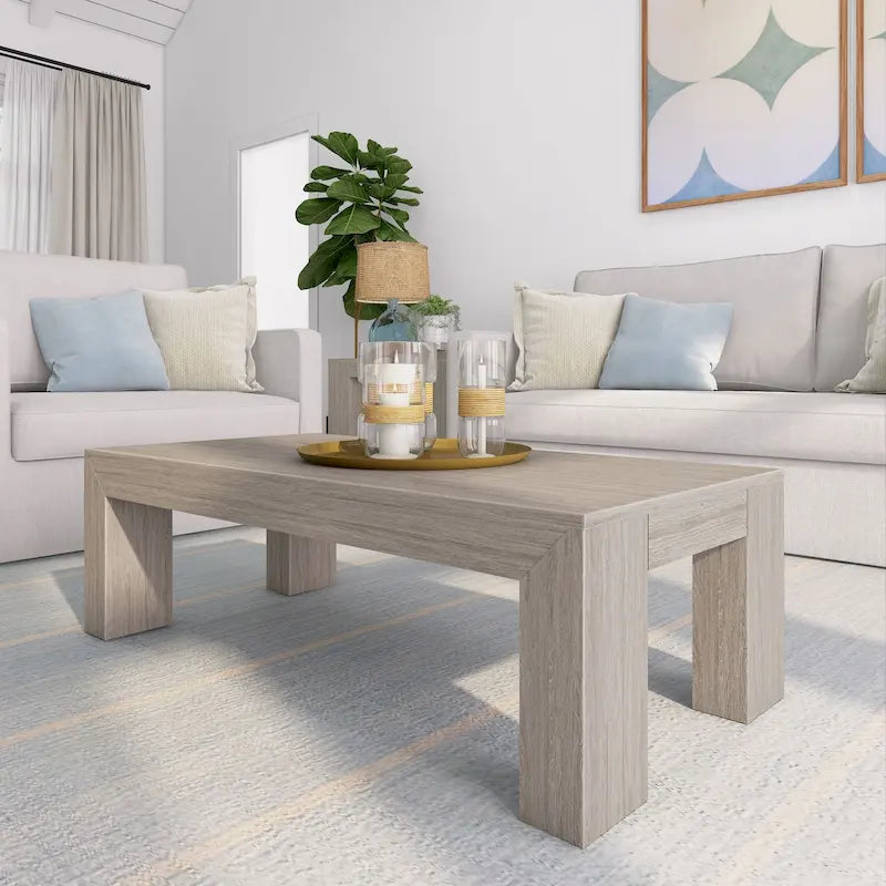 Moderner rechteckiger Couchtisch – 48 x 24