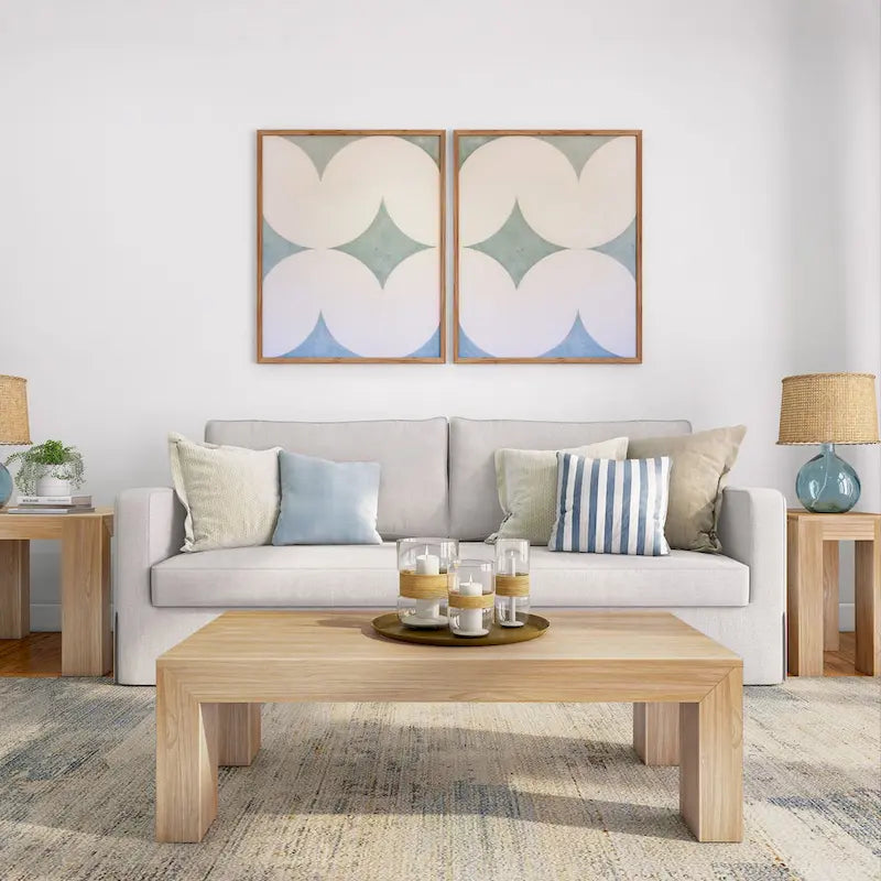Moderner rechteckiger Couchtisch – 48 x 24