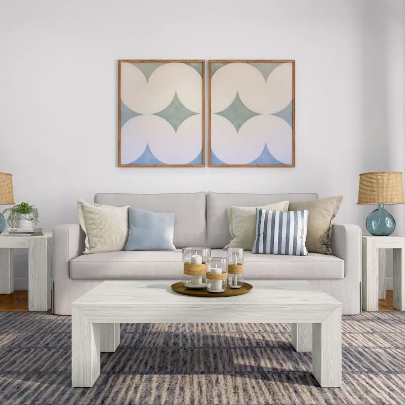 Moderner rechteckiger Couchtisch – 48 x 24