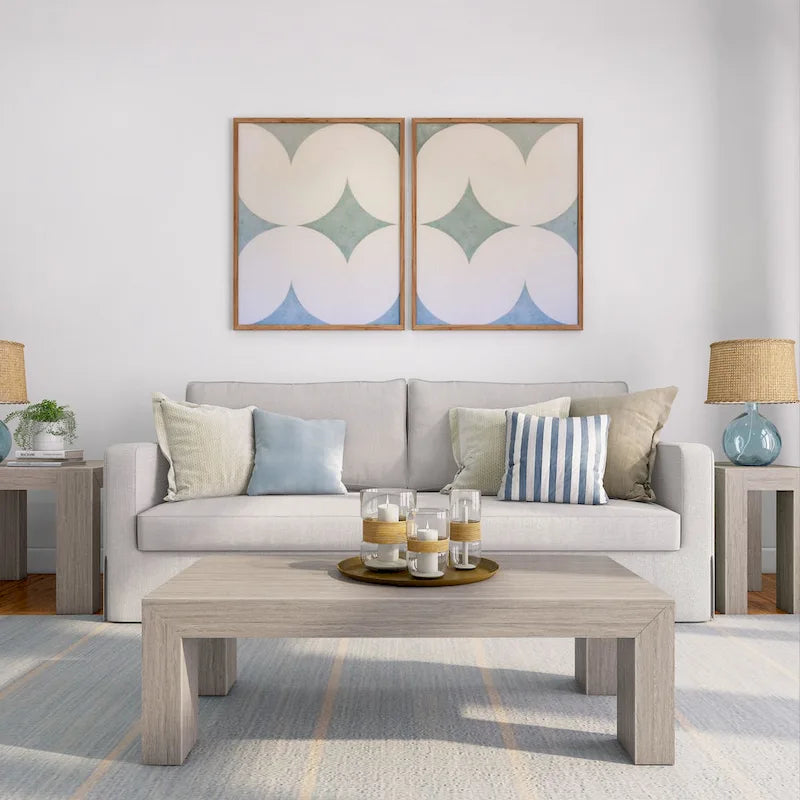 Moderner rechteckiger Couchtisch – 48 x 24